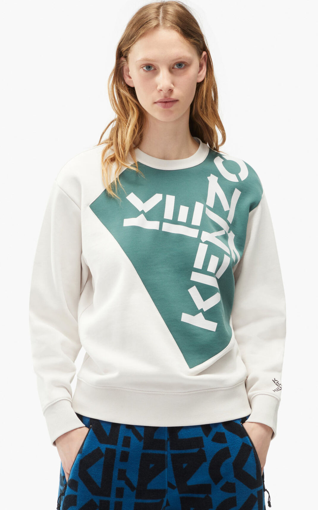 Sweat Kenzo Sport Big X Femme Grise | JYPE-23947